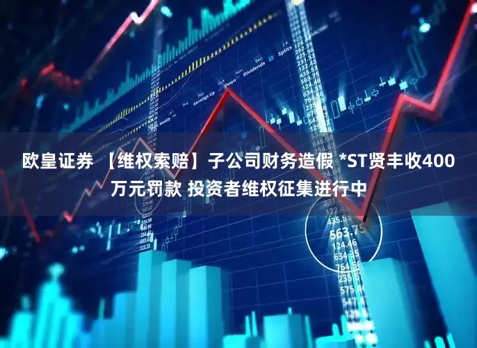 欧皇证券 【维权索赔】子公司财务造假 *ST贤丰收400万元罚款 投资者维权征集进行中